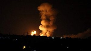 طيران العدو الإسرائيلي يشن سلسلة غارات على غزة