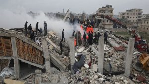 المشترك يعلن تضامنه مع شعبي سوريا وتركيا عقب كارثة الزلزال